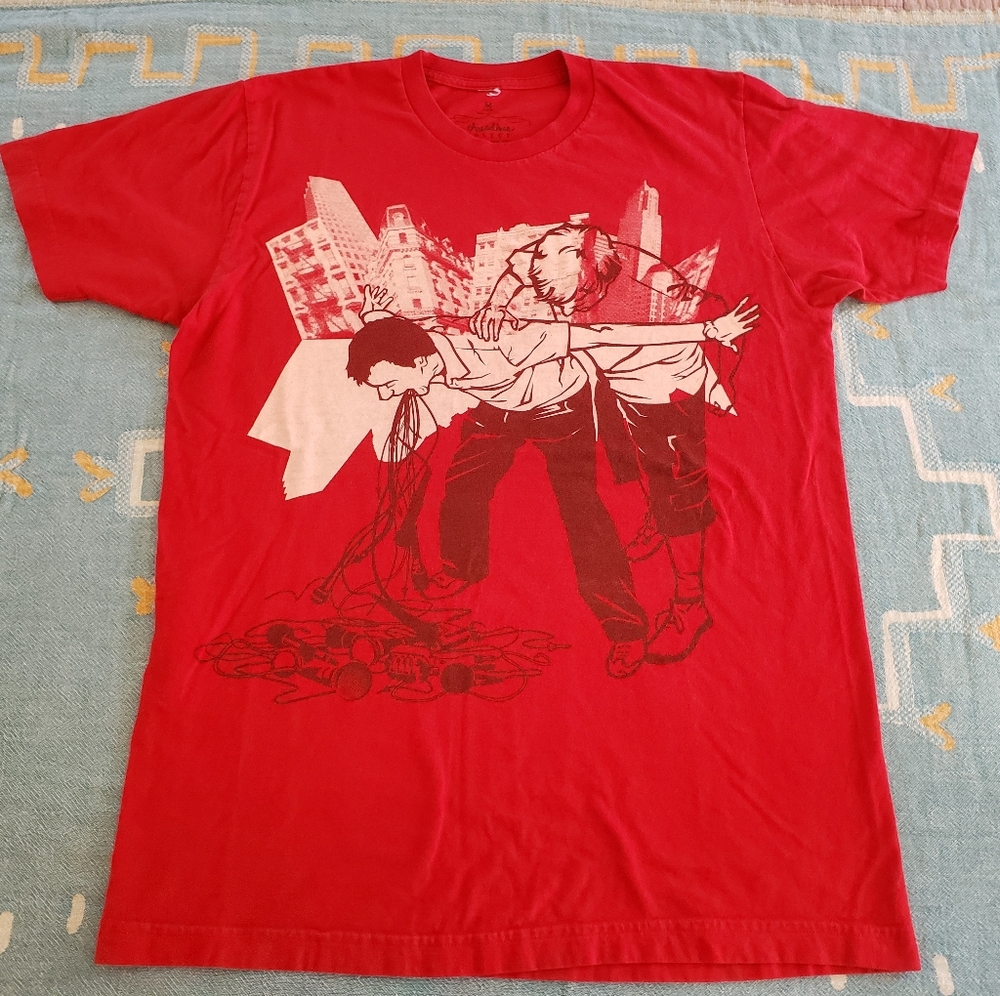 "Mic Chuck. One. Two." Threadless T- Shirt Size Medium